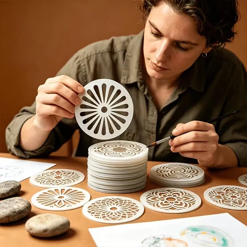 25 Plantillas de Mandala para Decorar Piedras, Muros y Muebles - UpsArtes