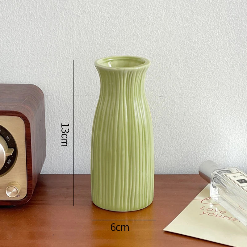 Mini Florero de Cerámica Decorativo | Estilo Nordic Kawaii