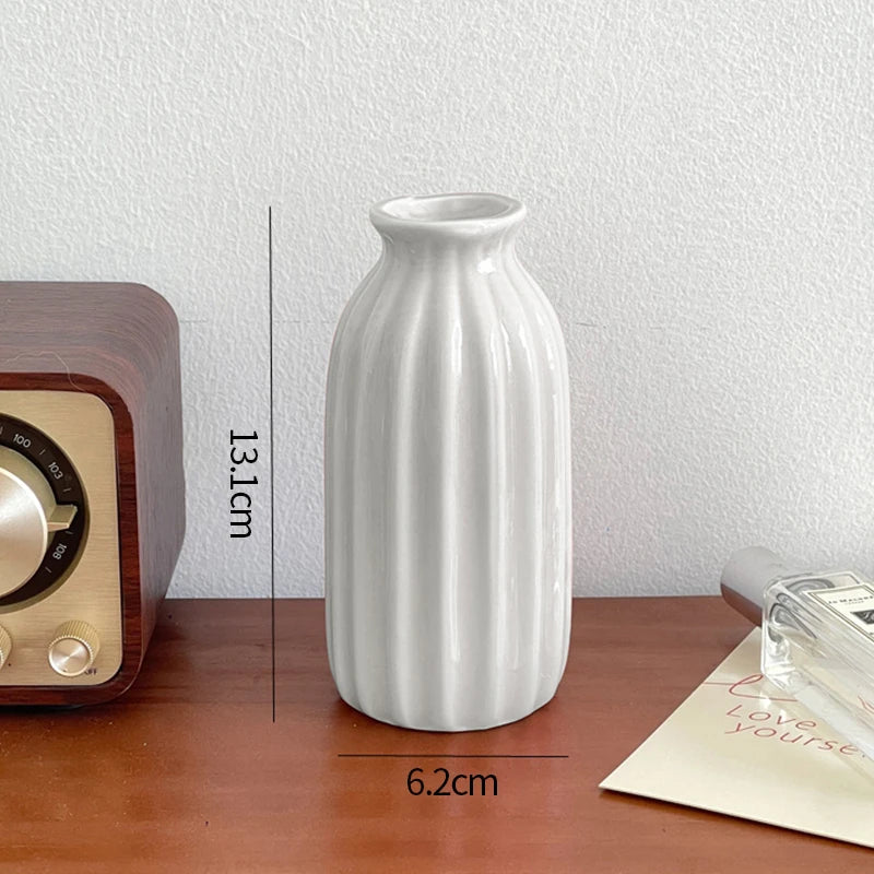 Mini Florero de Cerámica Decorativo | Estilo Nordic Kawaii