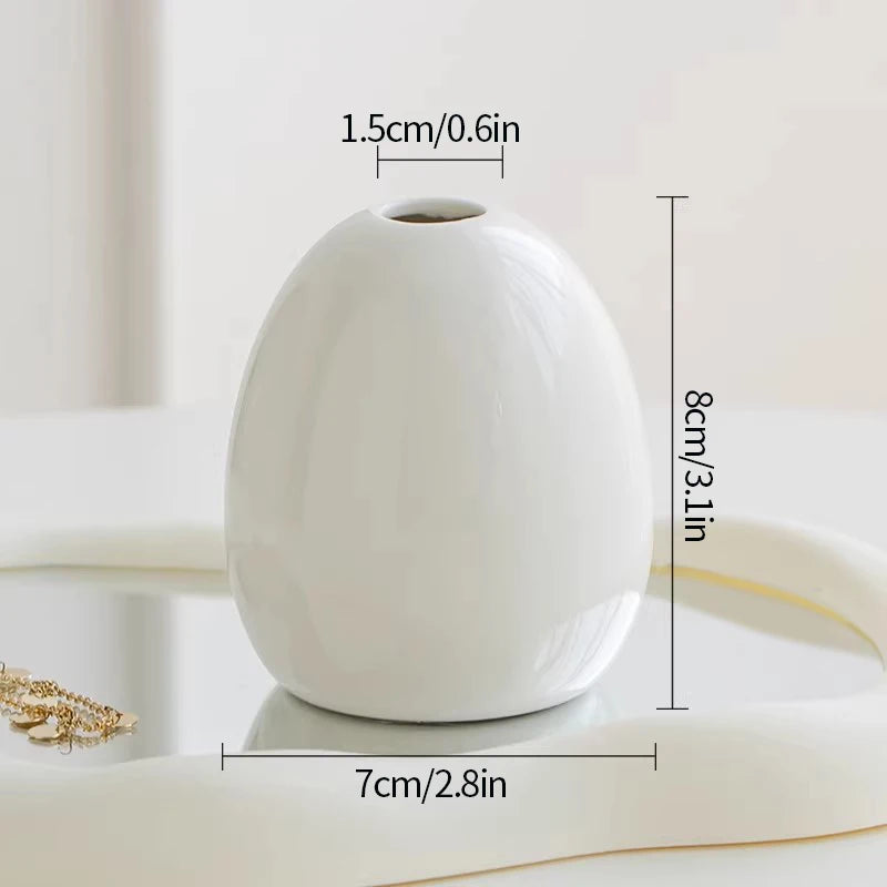 Mini Florero de Cerámica Decorativo | Estilo Nordic Kawaii