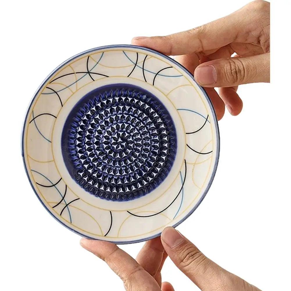 Rallador de Cerámica para Ajo y Jengibre | Plato Multifunción