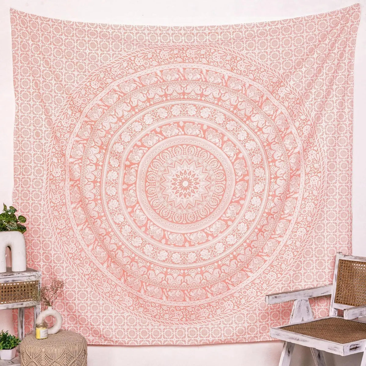 Tapiz mandala bohemio decorativo para pared