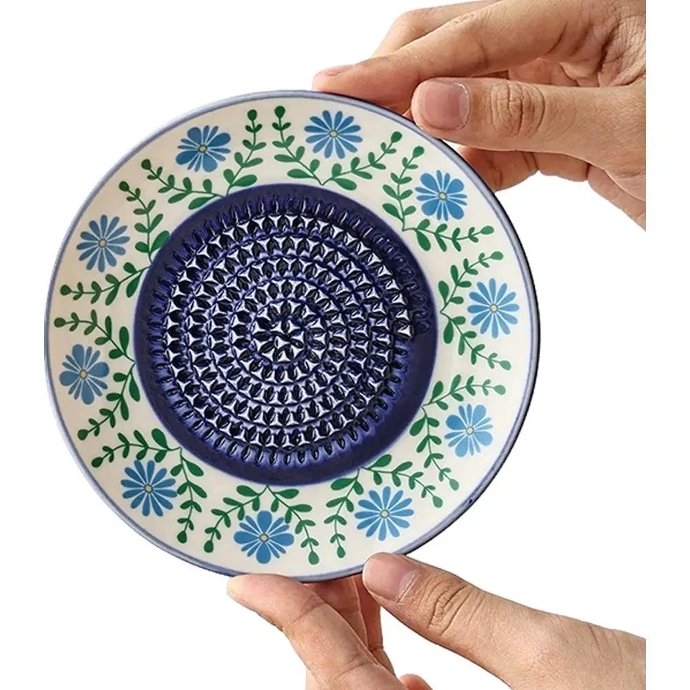Rallador de Cerámica para Ajo y Jengibre | Plato Multifunción