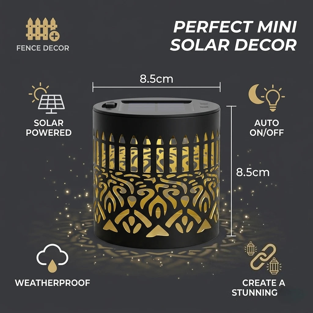 Lámpara solar mandala para jardín