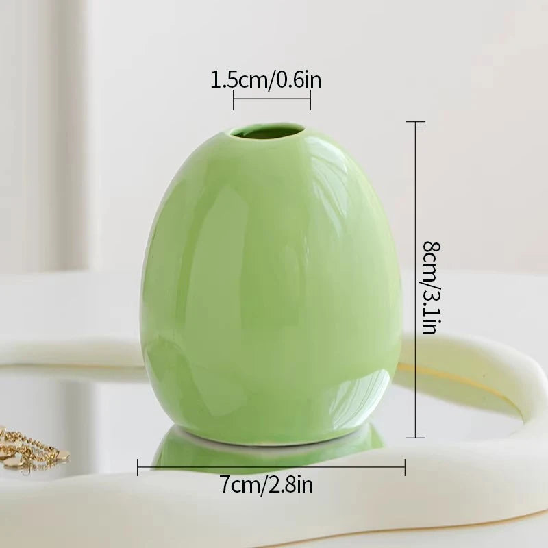 Mini Florero de Cerámica Decorativo | Estilo Nordic Kawaii