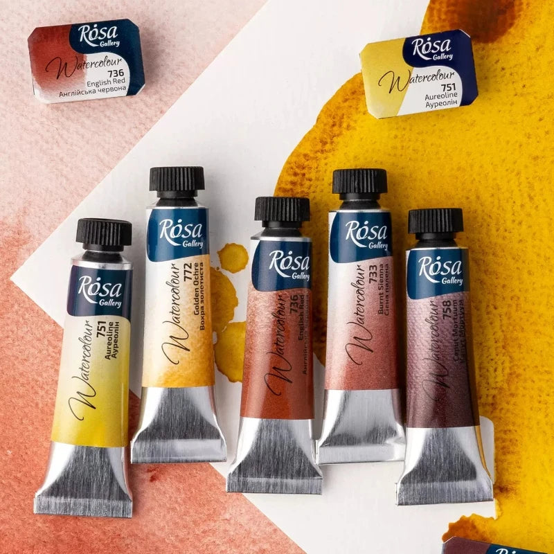 Acuarela ROSA para artistas | Tubo de 10 ml o bloque sólido