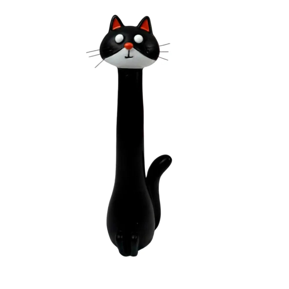 Jarrón de gato elaborado en resina