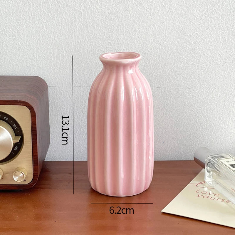 Mini Florero de Cerámica Decorativo | Estilo Nordic Kawaii