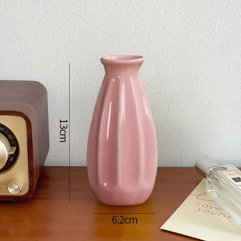 Mini Florero de Cerámica Decorativo | Estilo Nordic Kawaii