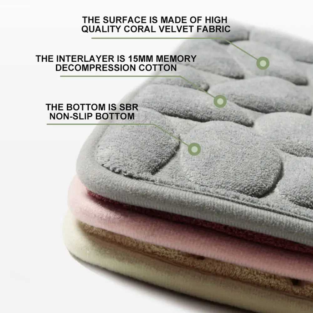Alfombra de Baño Antideslizante | Memory Foam 40 × 60 cm - UpsArtes