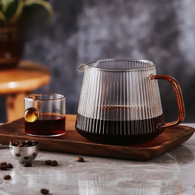 Cafetera de vidrio para servir café o té
