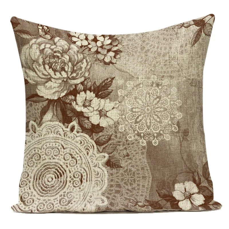Funda de Cojín Mandala Bohemio 40 × 40 cm - UpsArtes
