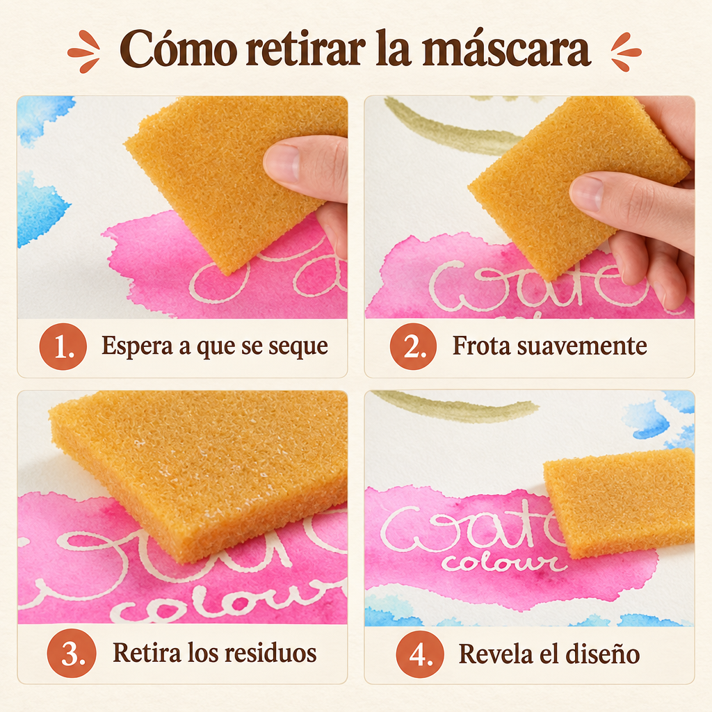 Guía en español para retirar la máscara