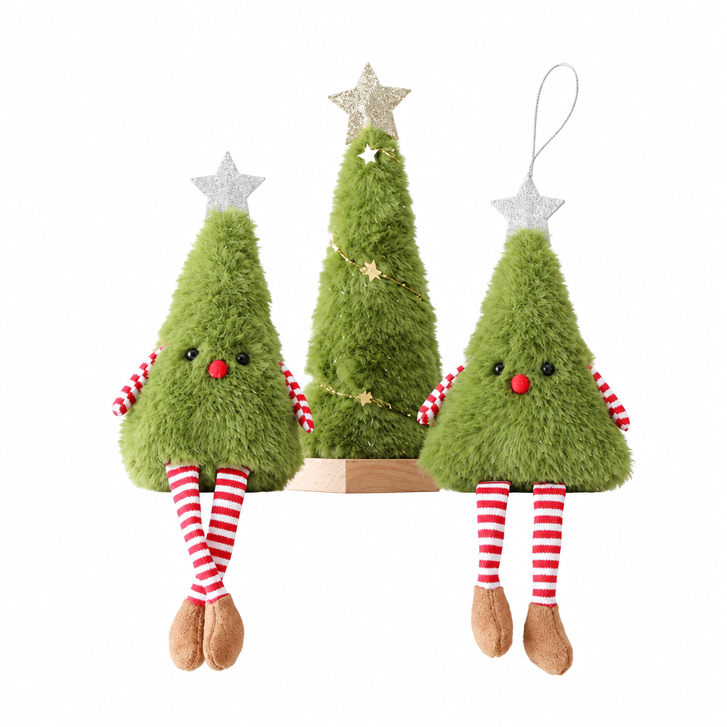 Imagen cuadrada de adornos navideños para la tienda