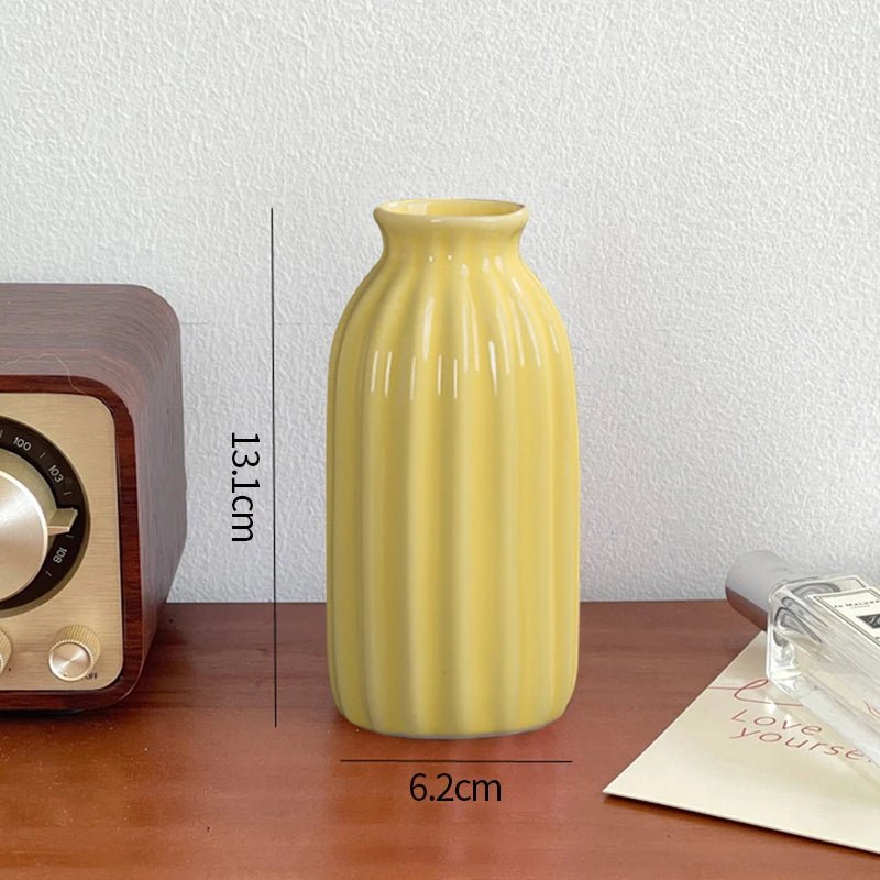 Mini Florero de Cerámica Decorativo | Estilo Nordic Kawaii - UpsArtes