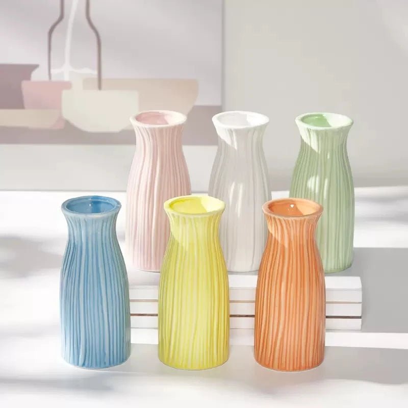 Mini Florero de Cerámica Decorativo | Estilo Nordic Kawaii - UpsArtes