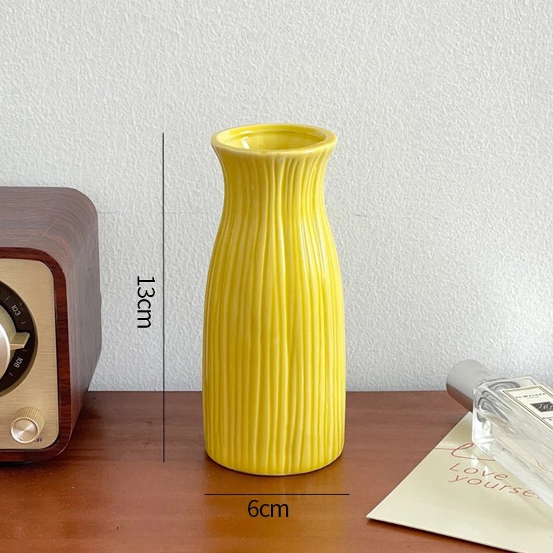 Mini Florero de Cerámica Decorativo | Estilo Nordic Kawaii - UpsArtes