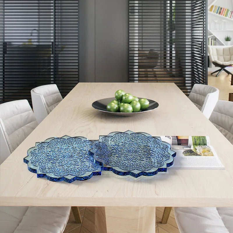 Molde de Silicona para Posavasos con Diseño de Mandala - UpsArtes
