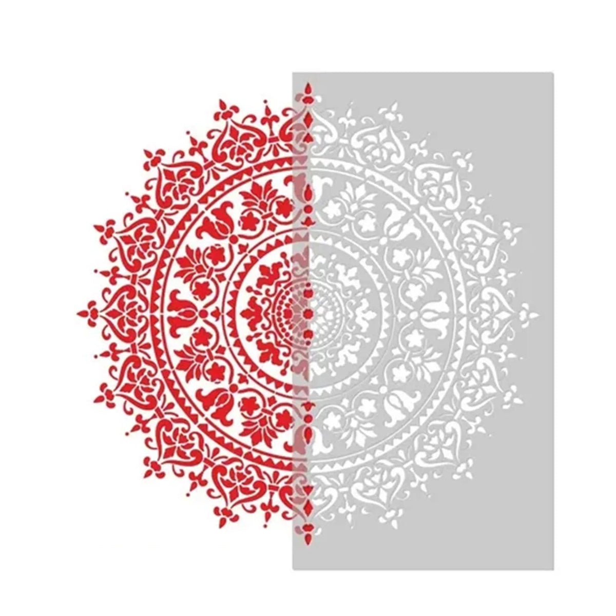 Plantilla de Mandala Reutilizable para Pintura y Manualidades - UpsArtes