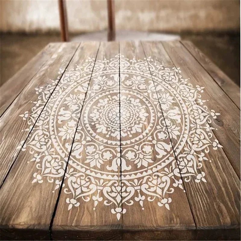 Plantilla de Mandala Reutilizable para Pintura y Manualidades - UpsArtes