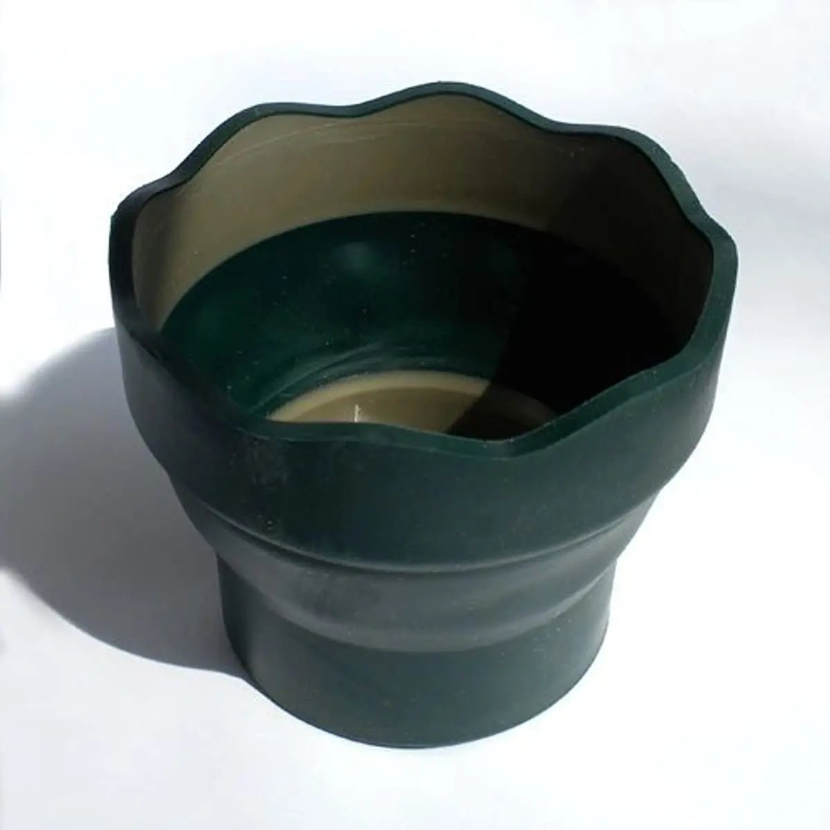 Vaso de agua plegable verde oscuro