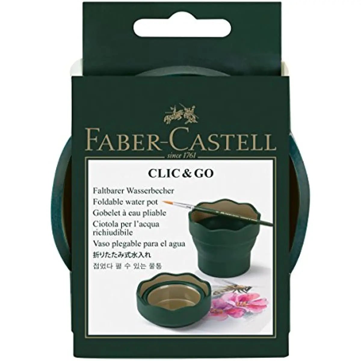 Vaso de agua plegable Faber-Castell Clic & Go